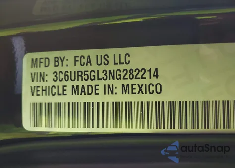 2022 Ram 2500 Limited Longhorn 4X4 6'4 Box z USA, uszkodzony, nr VIN 3C6UR5GL3NG282214